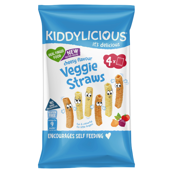 Kiddylicious Cheesy Straws 4 x 12g