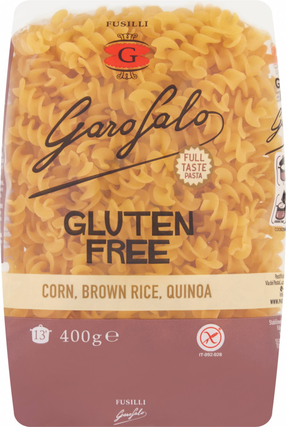 Garofalo Pasta GF Fusilli 400g