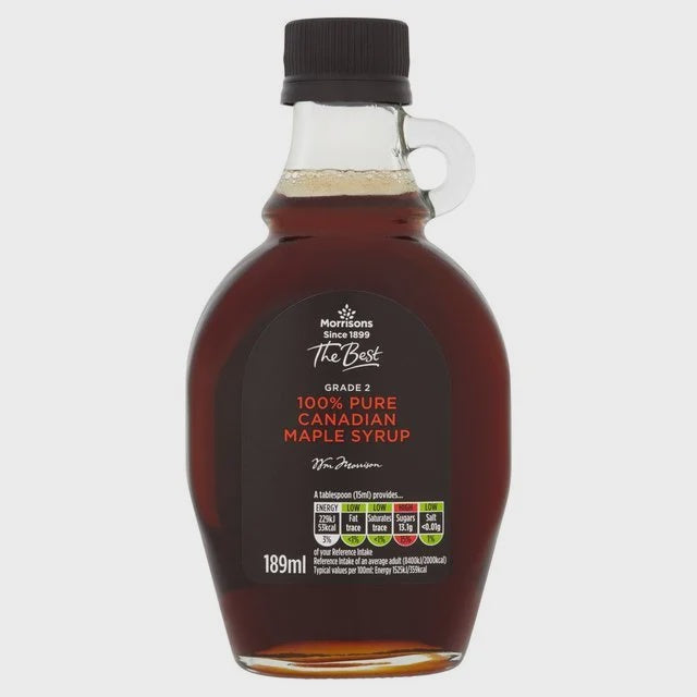 Morrisons The Best  No2 Grade Pure Maple Syrup 189ml