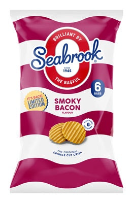 Seabrook Crinkle Multipack Smokey Bacon 6 x 25g