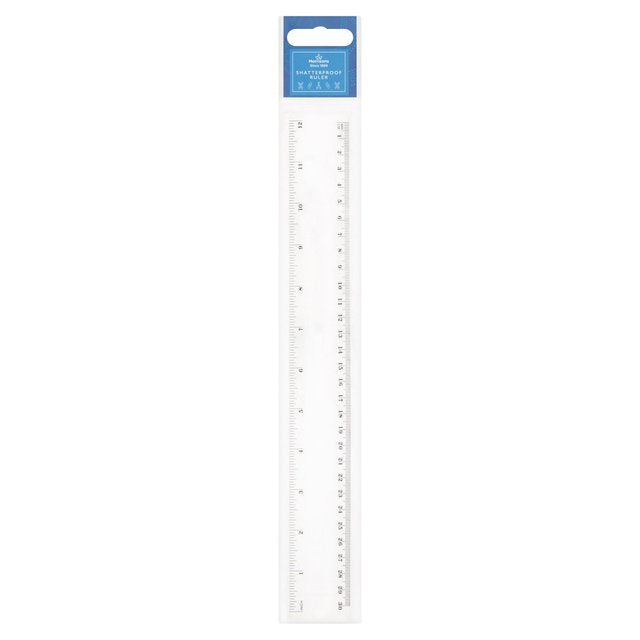 Morrisons 30cm Shatterproof Ruler
