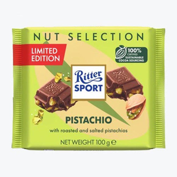 Ritter Milk Chocolate & Pistachio Limited Edition