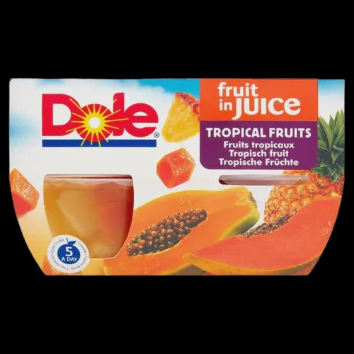 Dole Tropical Fruit In Juice 4 x 113g