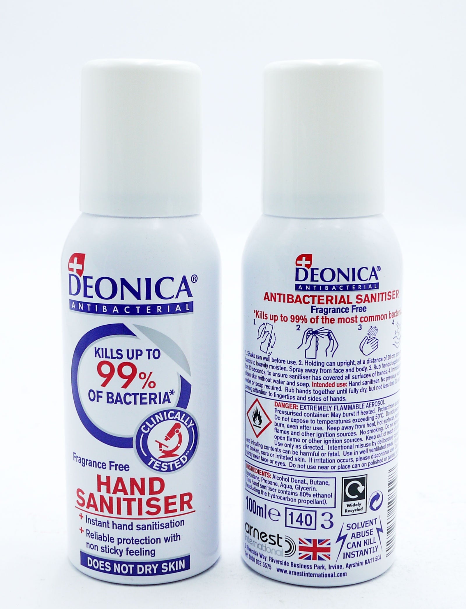 Deonica AntiBac Hand Sanitiser Spray 100ml