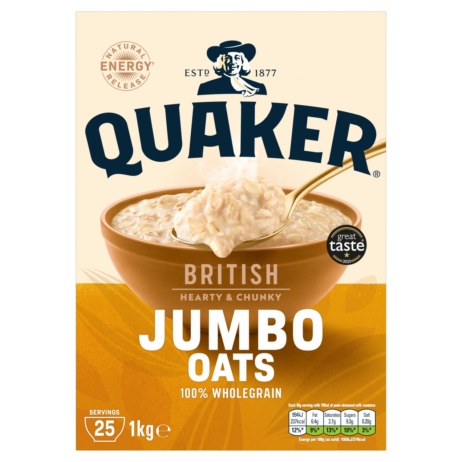 Quaker Jumbo Oats 1kg