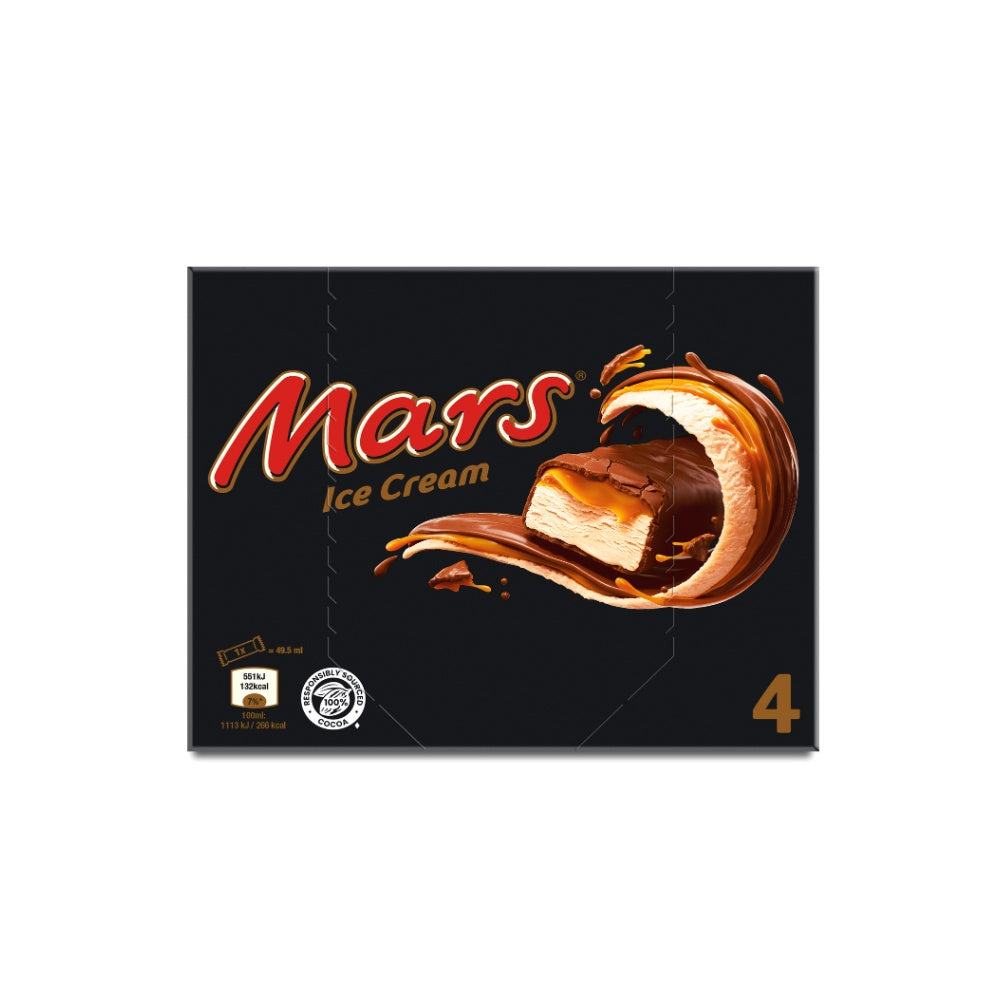 Mars Bar Ice Cream 4 x 40g