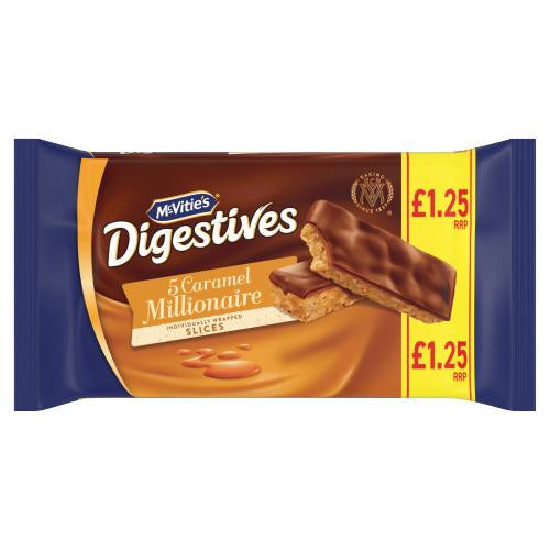 McVitie's Caramel Millionaire Biscuit Slices 5pk