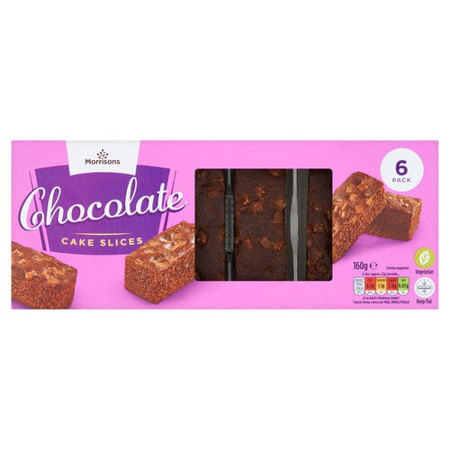 Morrisons 6 Chocolate Cake Slices 160g