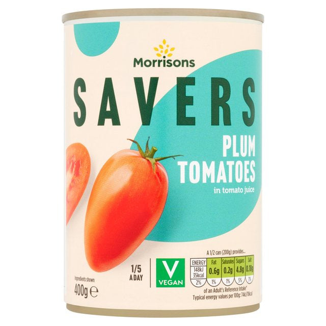 Morrisons Savers Plum Tomatoes 400g