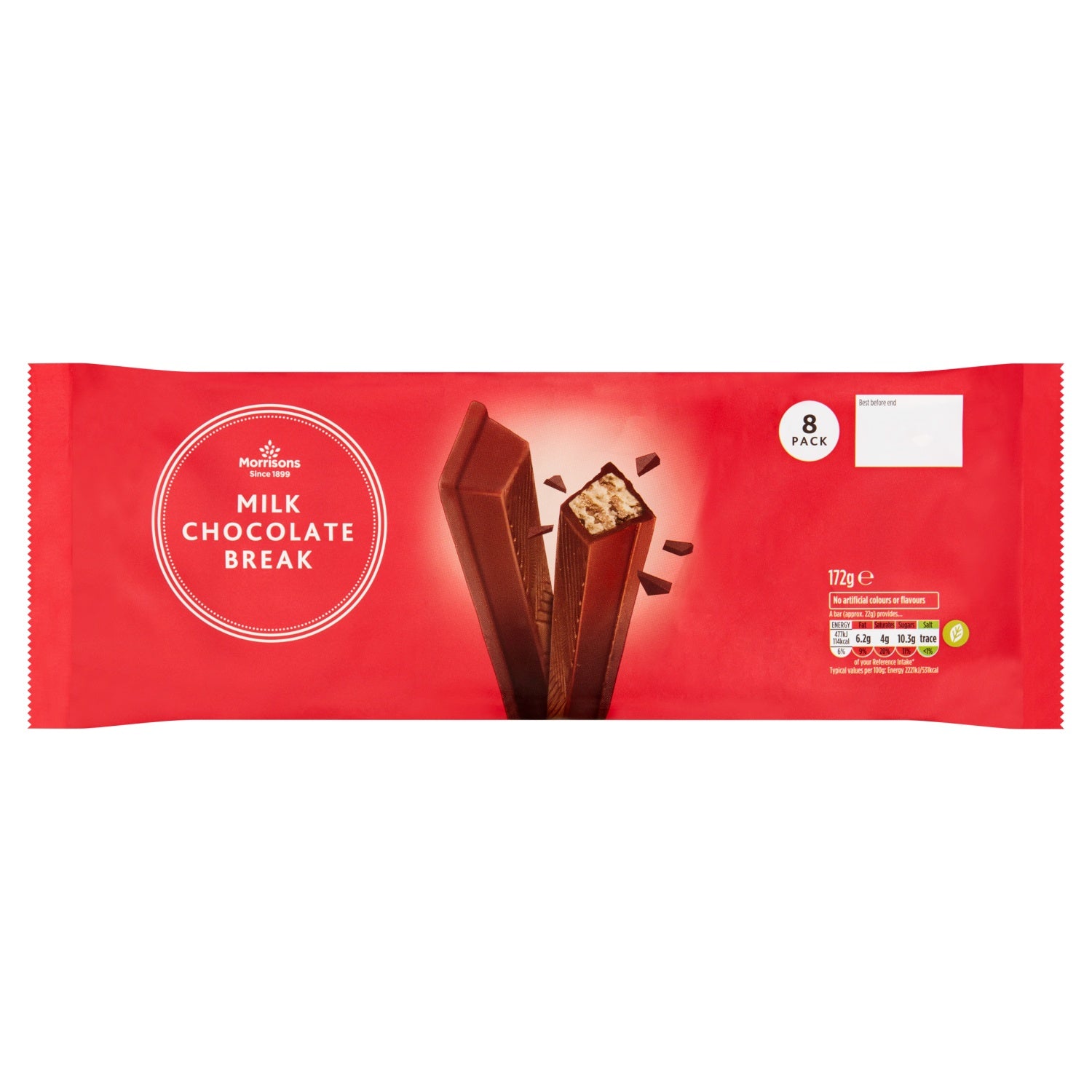 Morrisons Milk Chocolate Break 8pk