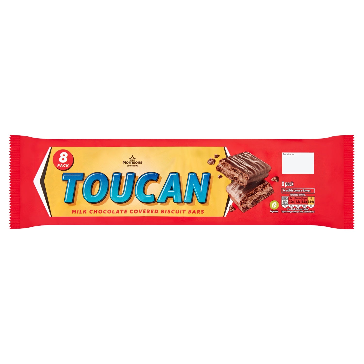 Morrisons 8 Milk Chocolate Eskimo Toucan Bars