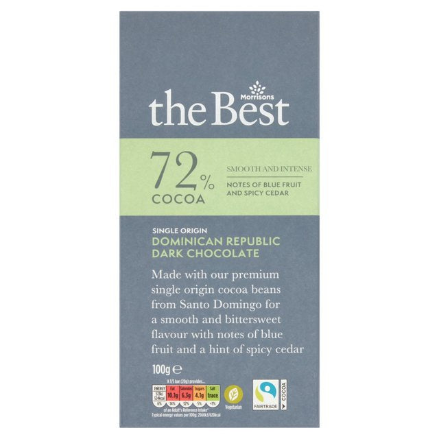 M The Best 72% Cocoa Dominican Republic Dark Chocolate 100g