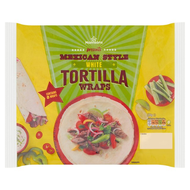 Morrisons Plain Tortilla Wraps 8pk