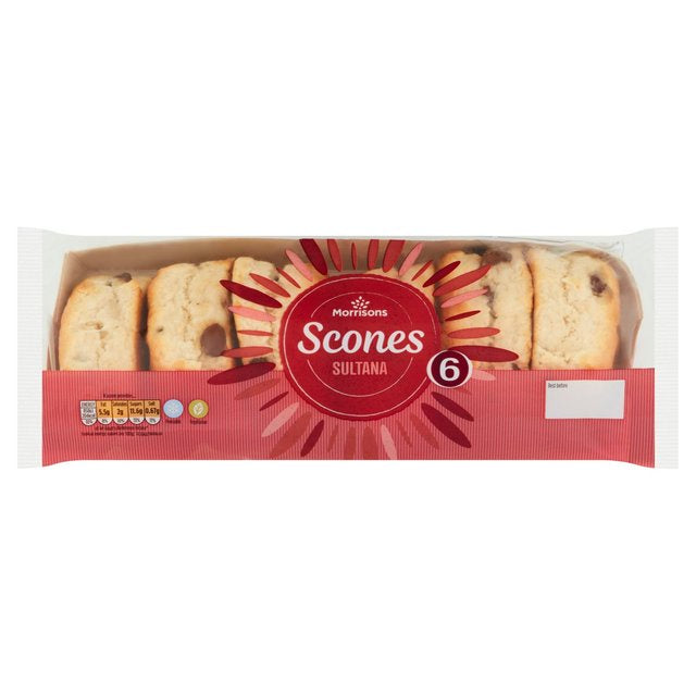 Morrisons Sultana Scones 6pk