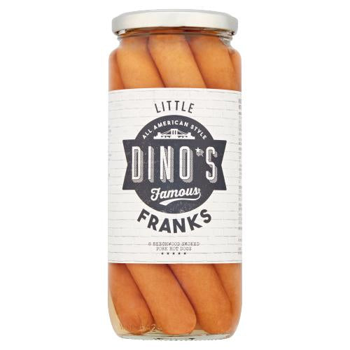 Dinos Famous Little Franks Hotdogs 550g