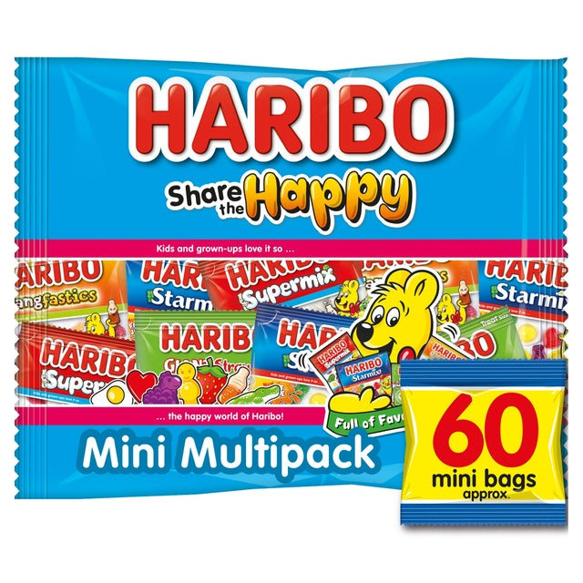 Haribo Share The Happy 60 Mini Bags Approx. 960g