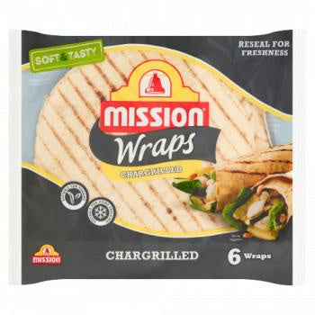 Mission Chargrilled Tortilla Wraps 6pk