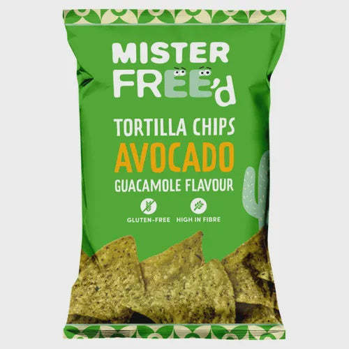 Mister Free'd Avocado Guacamole Flavour Tortilla Chips 135g