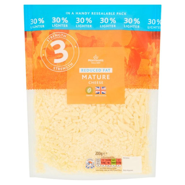 Morrisons 30% Lighter Mature Grated Cheese 200g