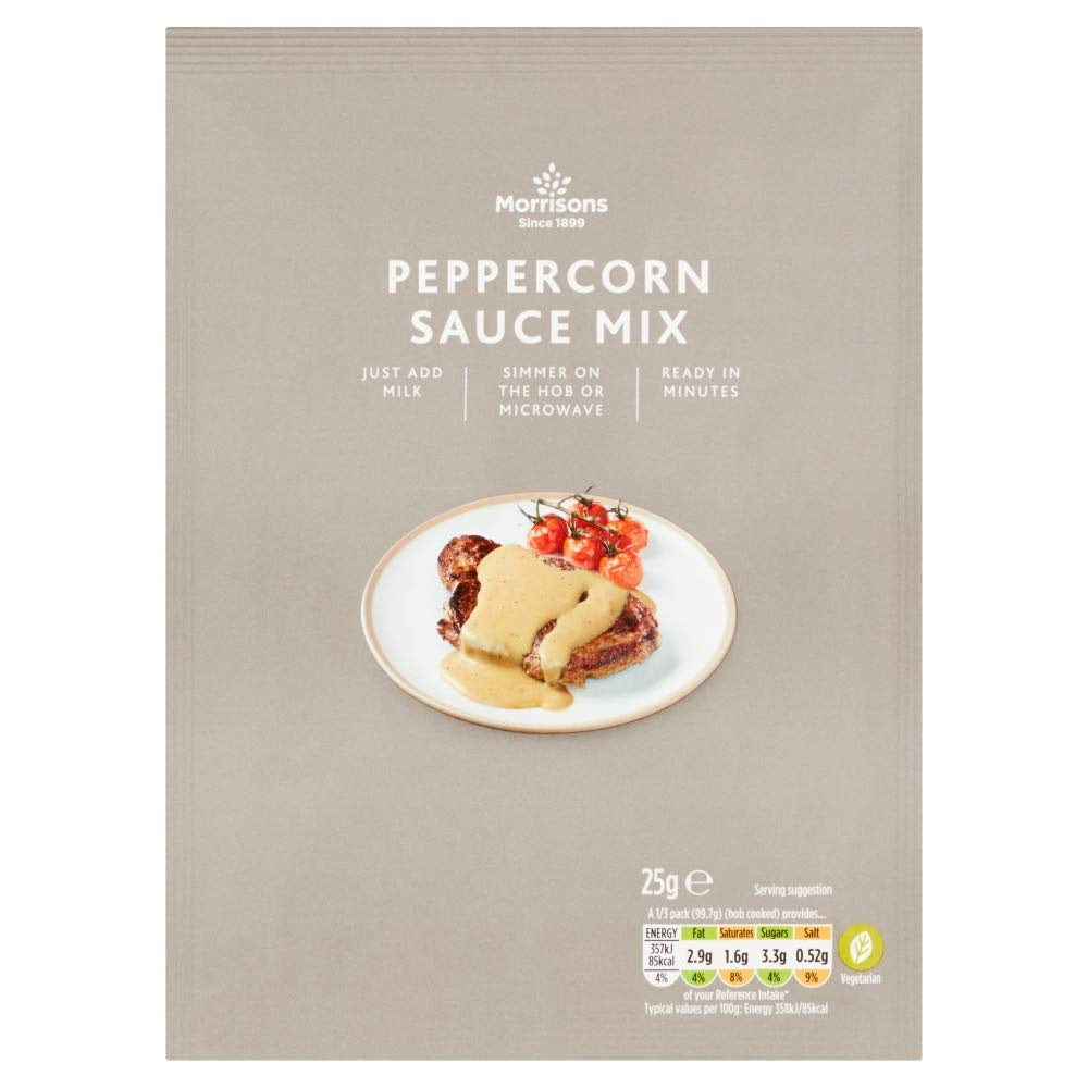 Morrisons Peppercorn Simmer Sauce Mix 25g