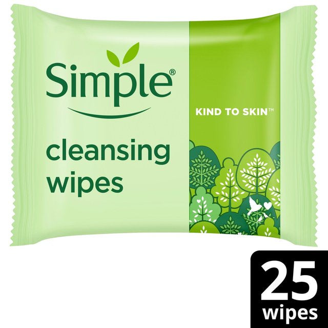 Simple Cleansing Face Wipes 25pk