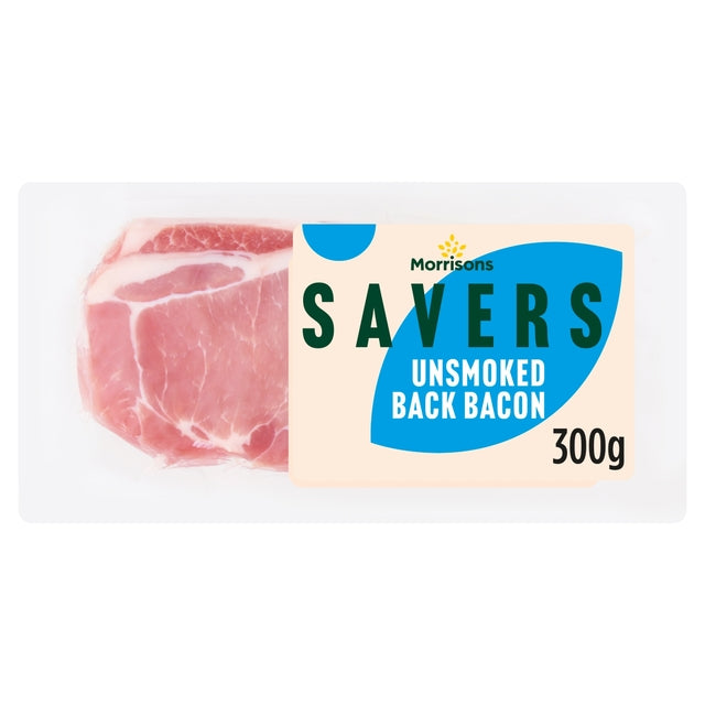 Morrisons Savers Unsmoked Back Bacon 300g