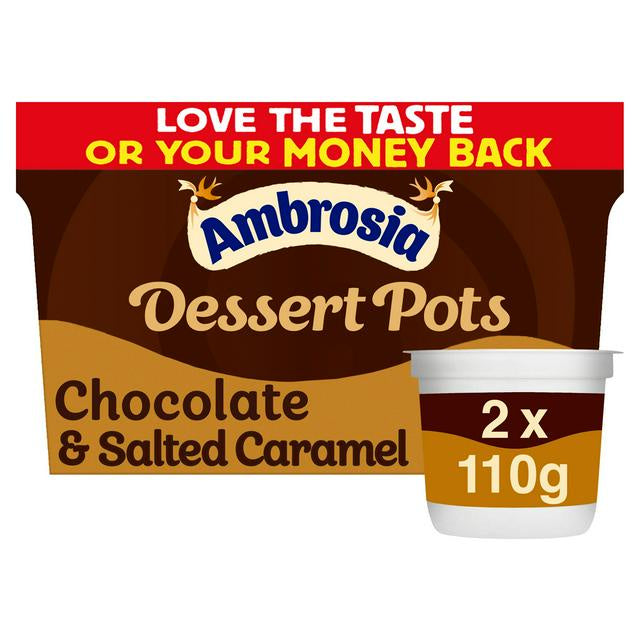 Ambrosia Dessert Pot Chocolate & Salted Caramel 220g