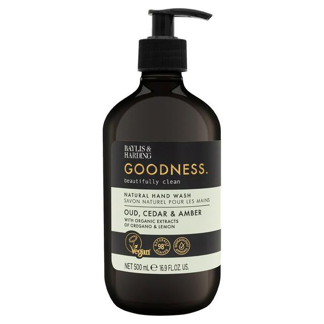 Baylis & Harding Goodness Oud Cedar and Amber Natural Hand Wash 500ml