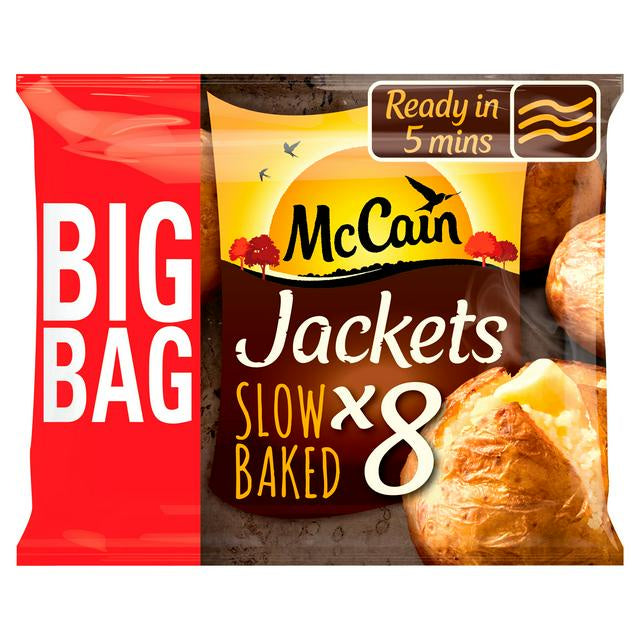 Mccain Jackets Slow Baked 8pk 1.6kg