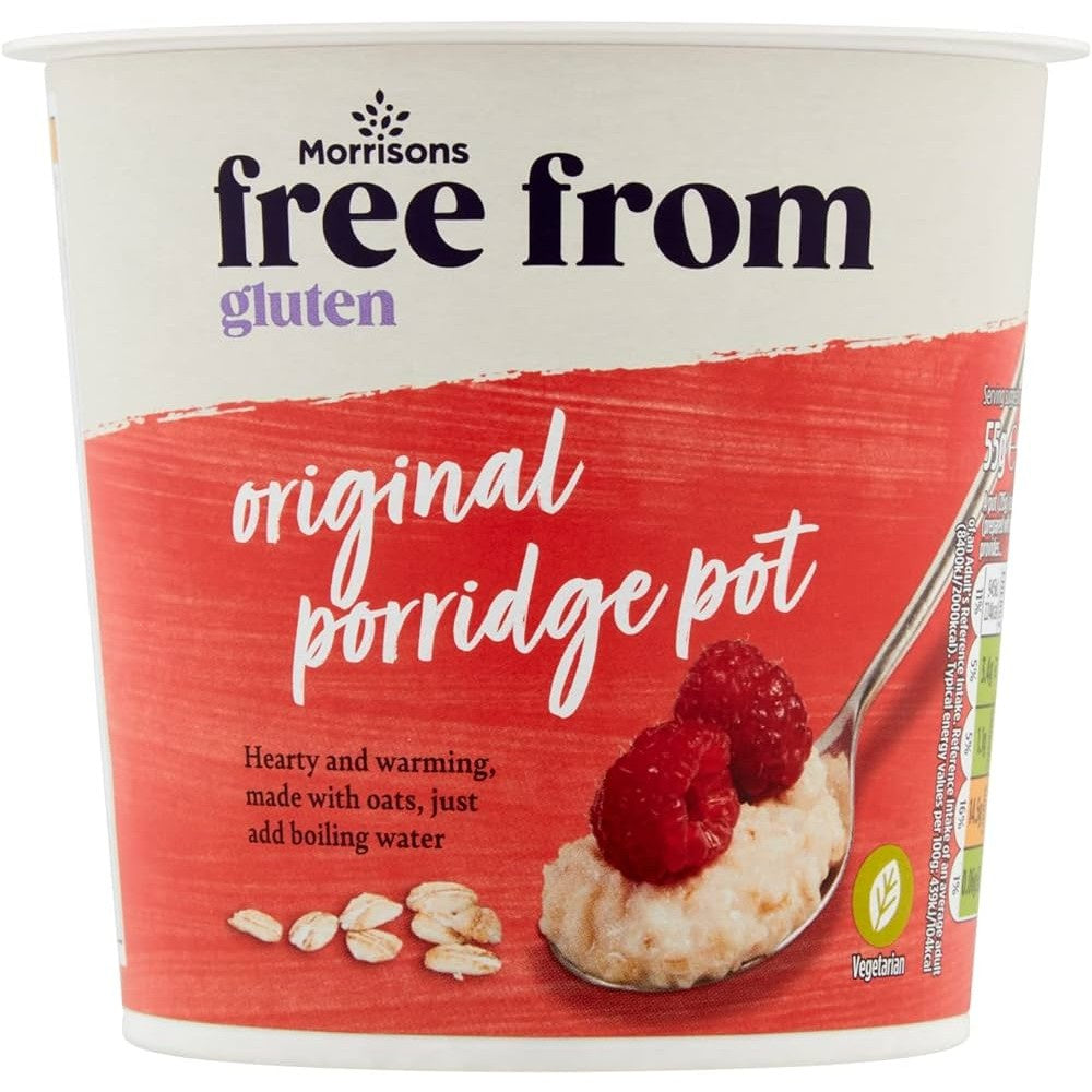 Morrisons Free From Plain Porridge Pot 55g