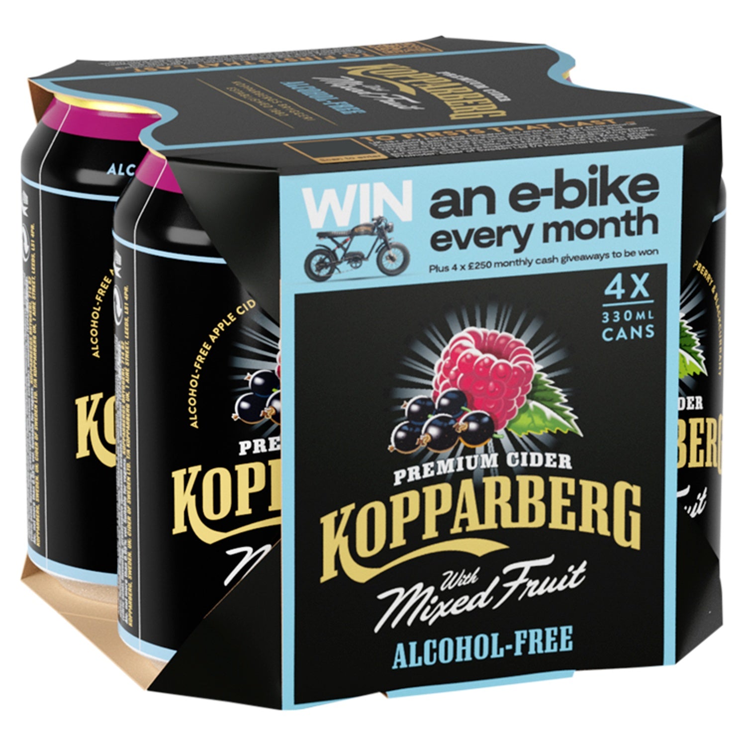 Kopparberg Alcohol Free With Mixed Fruit 4 x 330ml 0%