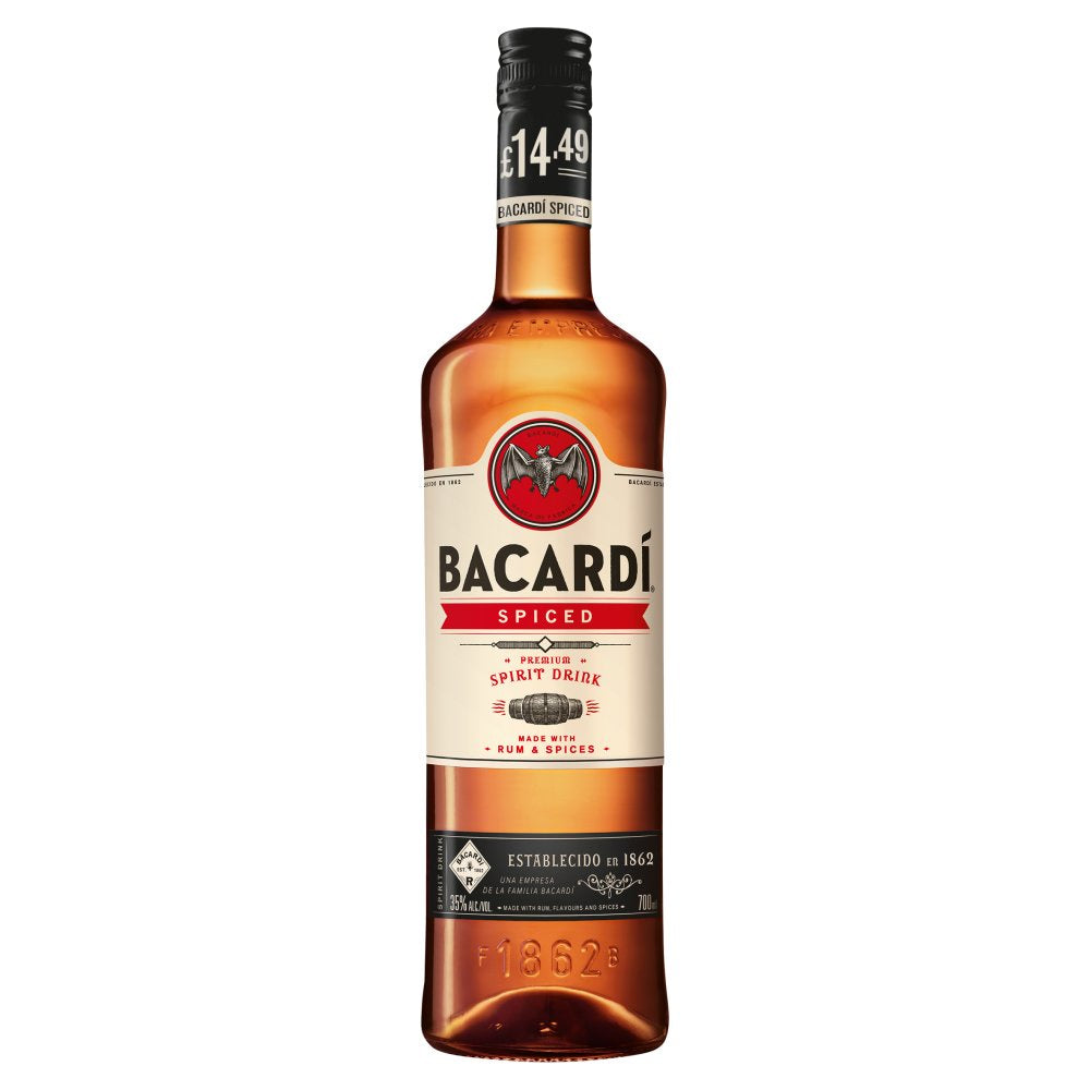 Bacardi Spiced Rum 70cl PMP £14.49