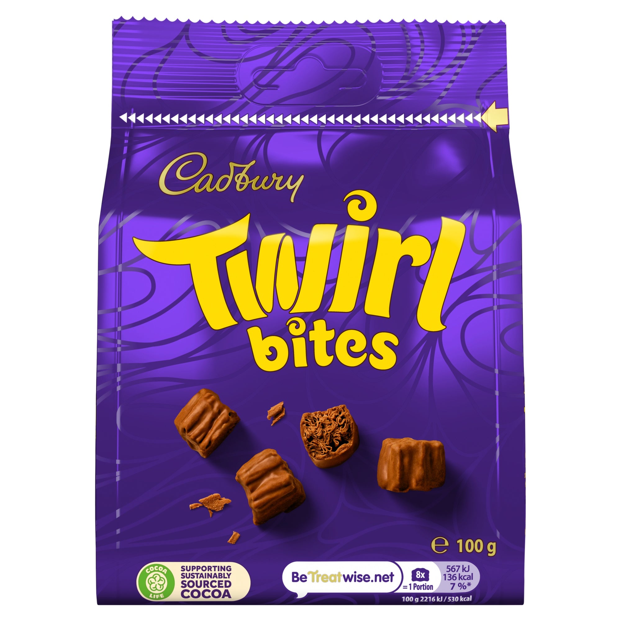 Cadbury Twirl Bites Chocolate Bag 100g