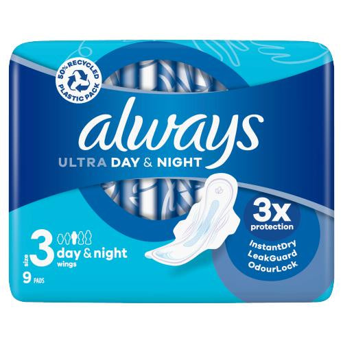 Always Ultra Day Night With Wings Size 3 9pk