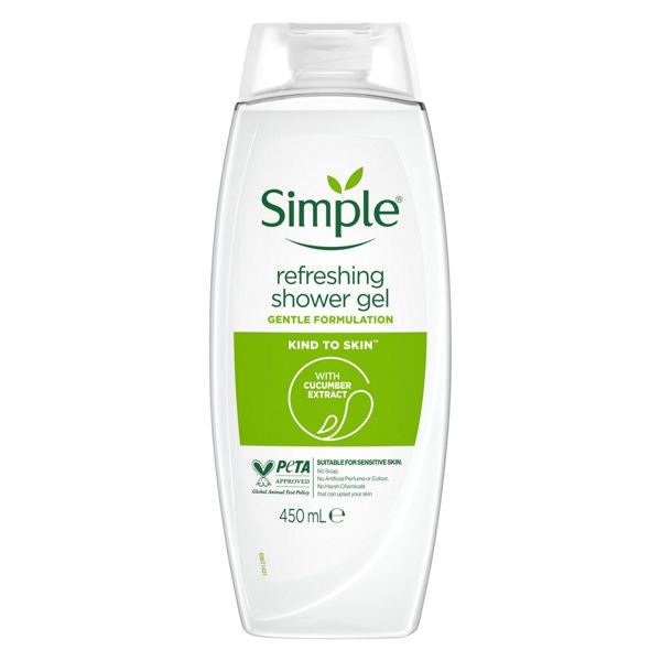 Simple Shower Gel Refreshing 450ml