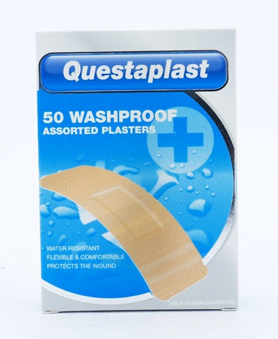 Questaplast Assorted Waterproof Plasters 50s