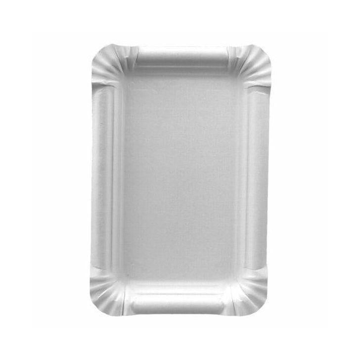 250 Rectangle Paper Plate  13 x 20cm