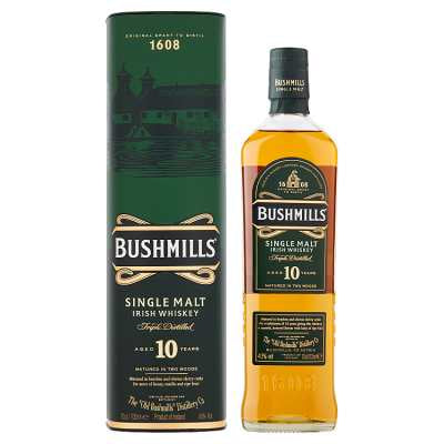 Bushmills Single Malt Irish Whiskey 10 year 70cl