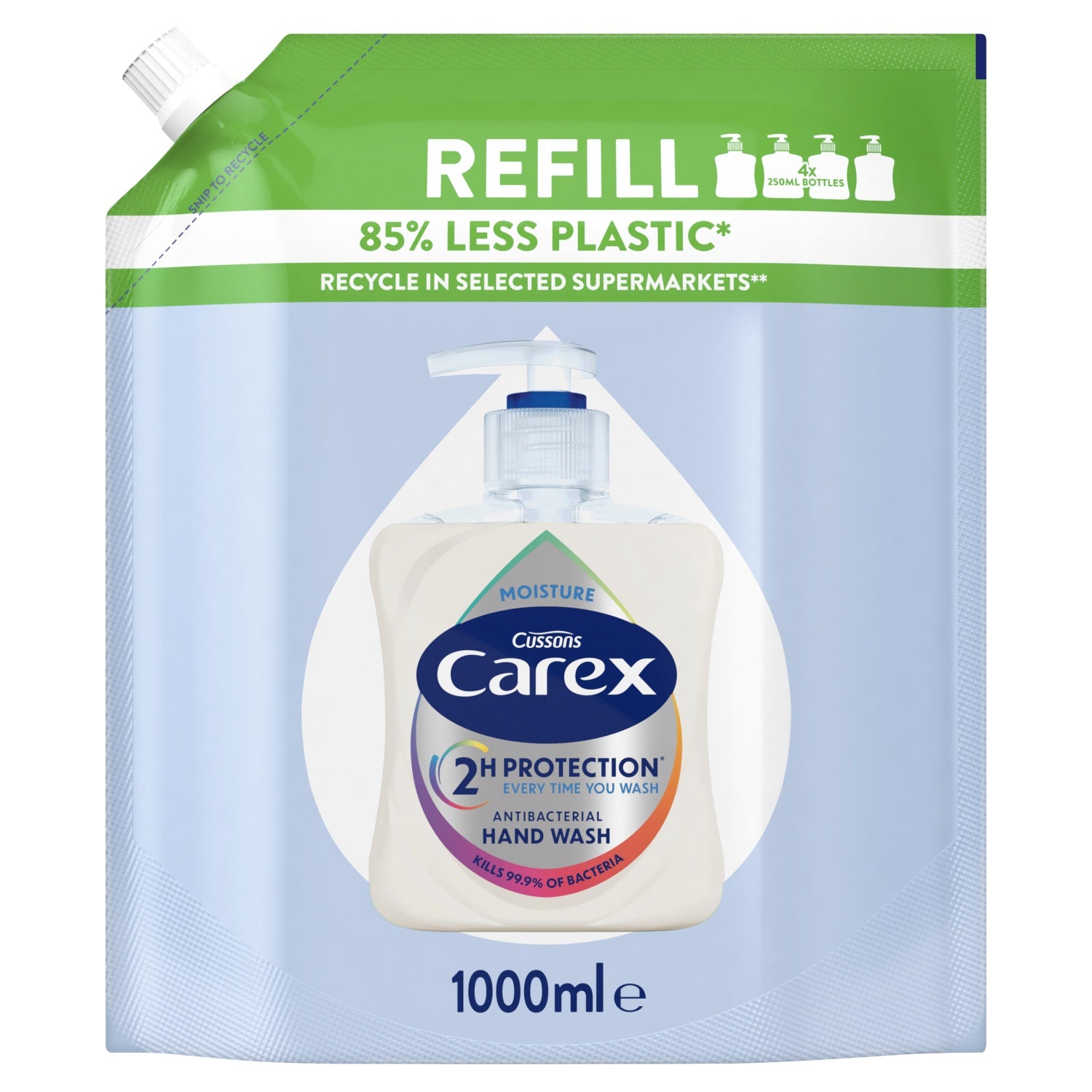 Carex Moisture Handwash Refill Pack 1L