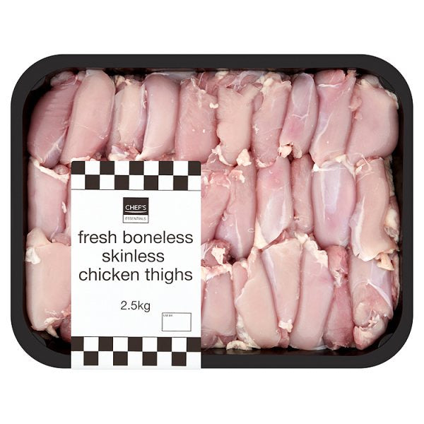 Chef's Larder Chicken Thighs Skinless Boneless 2.5kg (LS)