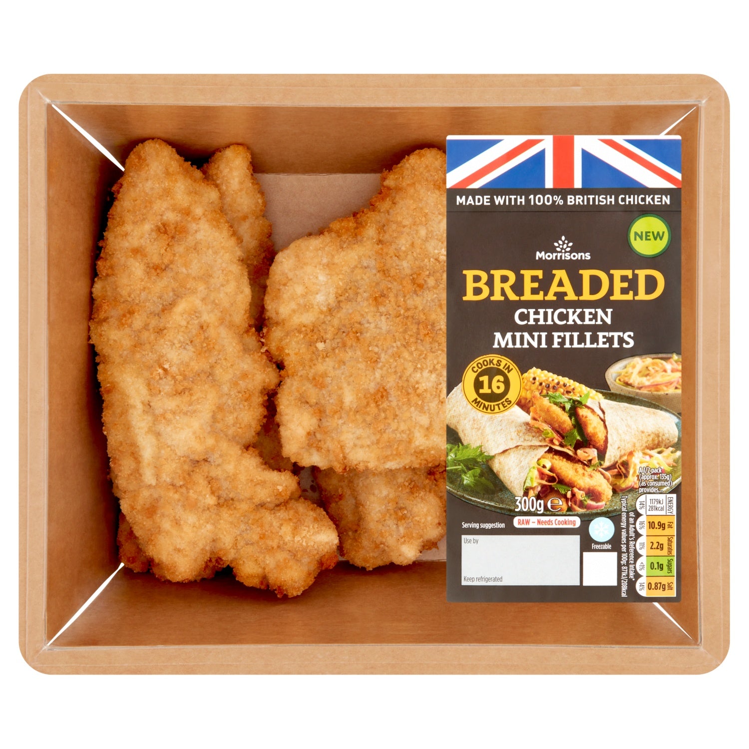 Morrisons Breaded Chicken Mini Fillets 300g