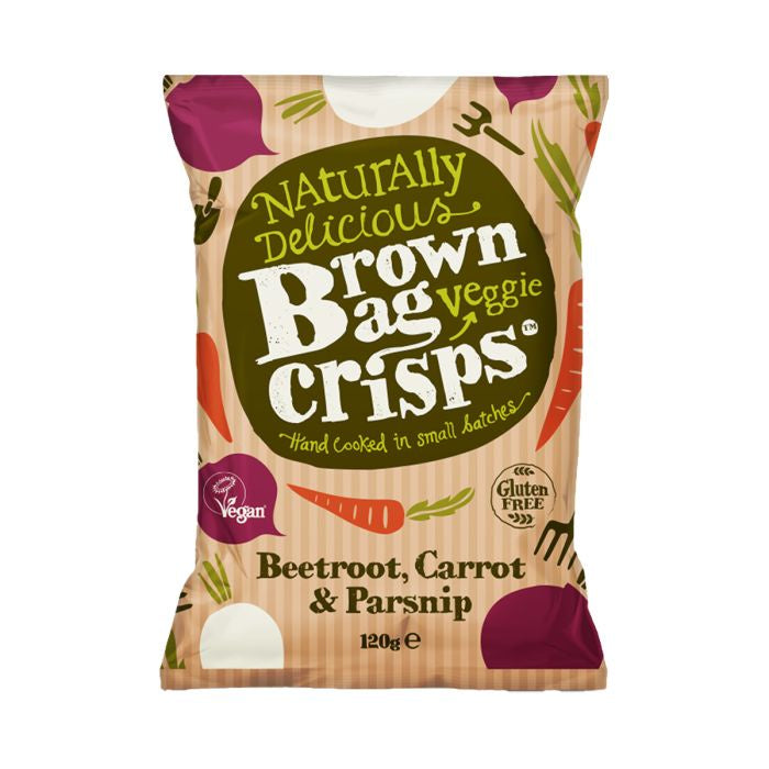 Brown Bag Crisps Beetroot Carrot & Parsnip