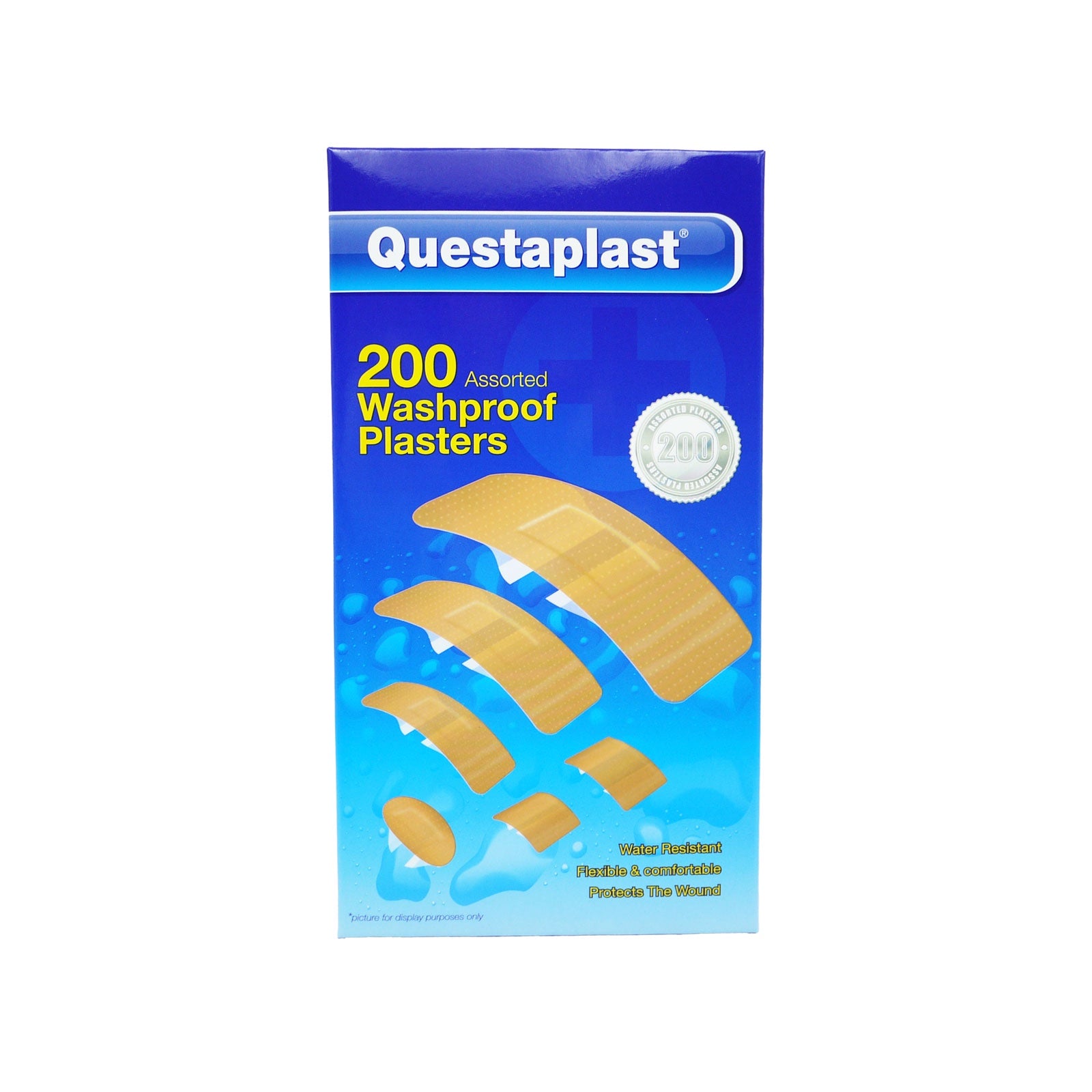 Questaplast Assorted Waterproof Plasters 200s