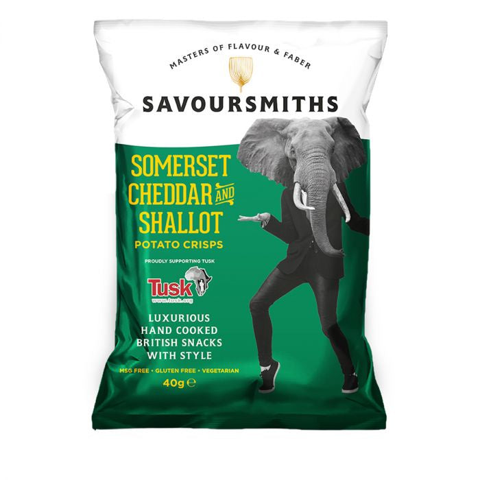Savoursmiths  Somerset Cheddar and Shallot Crisps 150g