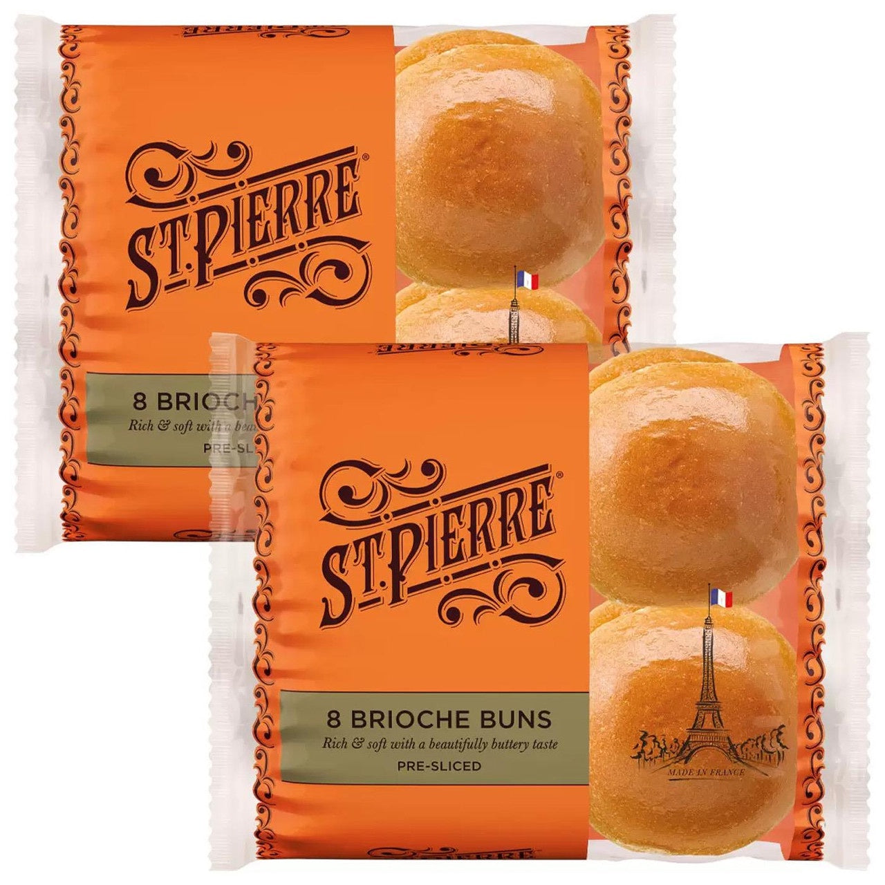 St Pierre Brioche Rolls 8pk