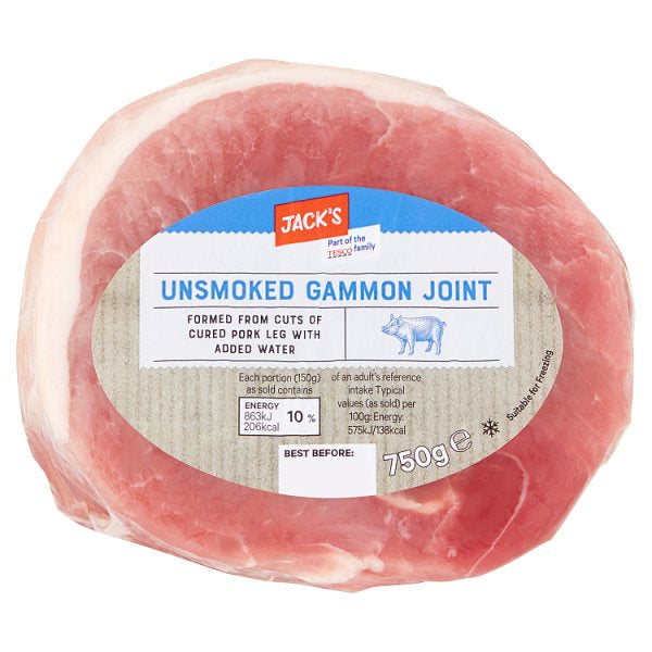 Jack's Unsmoked Gammon Joint 750g