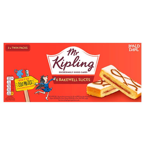 Mr Kipling 6 Bakewell Slices