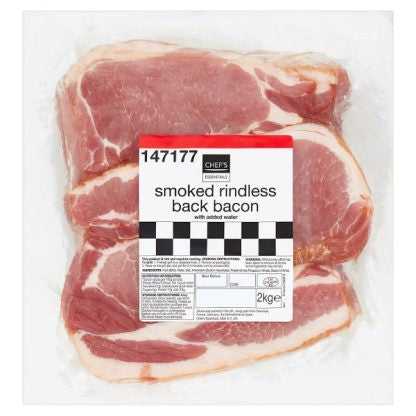 Chef's Larder Smoked Rindless Back Bacon 2kg