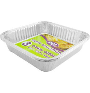 PPS Oven Dishes 222x222x46mm 3pk