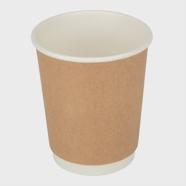 PPS 8oz Kraft Double Wall Hot Cups